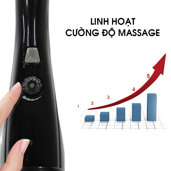 Máy massage cầm tay OTO TR-150 (Pin sạc) - Màu đen